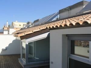 Detall constructiu: terrassa fusta